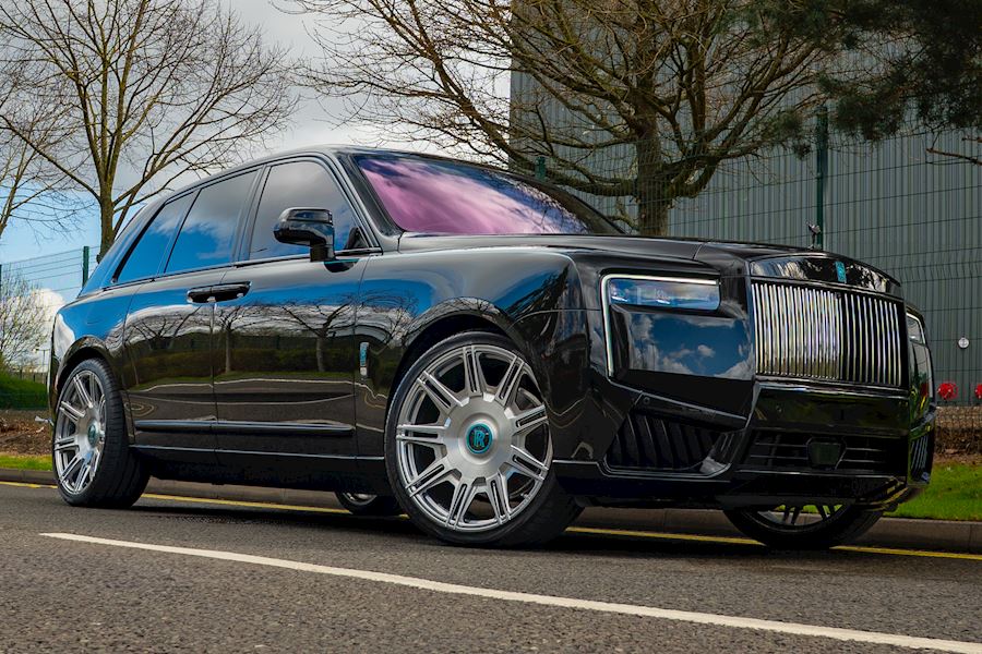 Rolls Royce Cullinan with Vossen x Novitec SP2 wheels finished in Polished & Brushed Gloss Clear 24x10