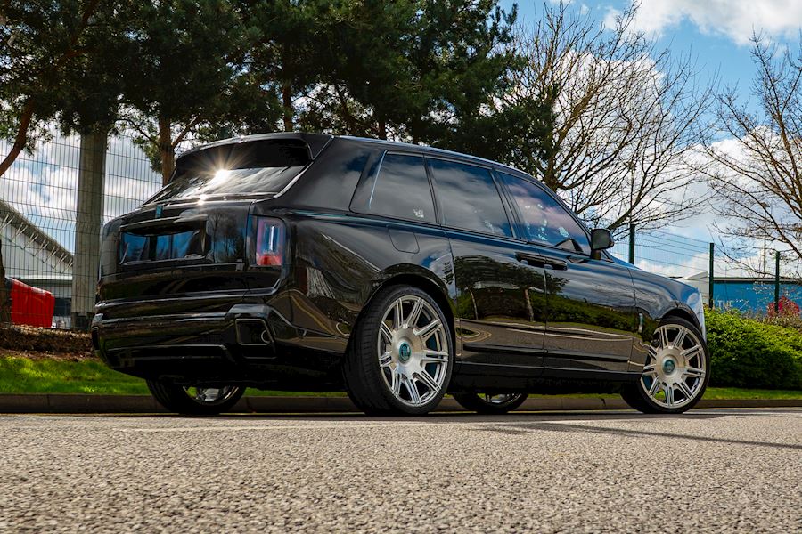 Rolls Royce Cullinan with Vossen x Novitec SP2 wheels finished in Polished & Brushed Gloss Clear 24x10
