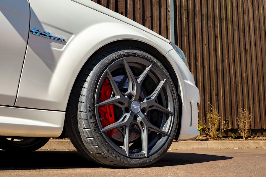 Mercades C63 installed with Vossen HF-5 Matte Gunmetal - 19x8.5 19x9.5