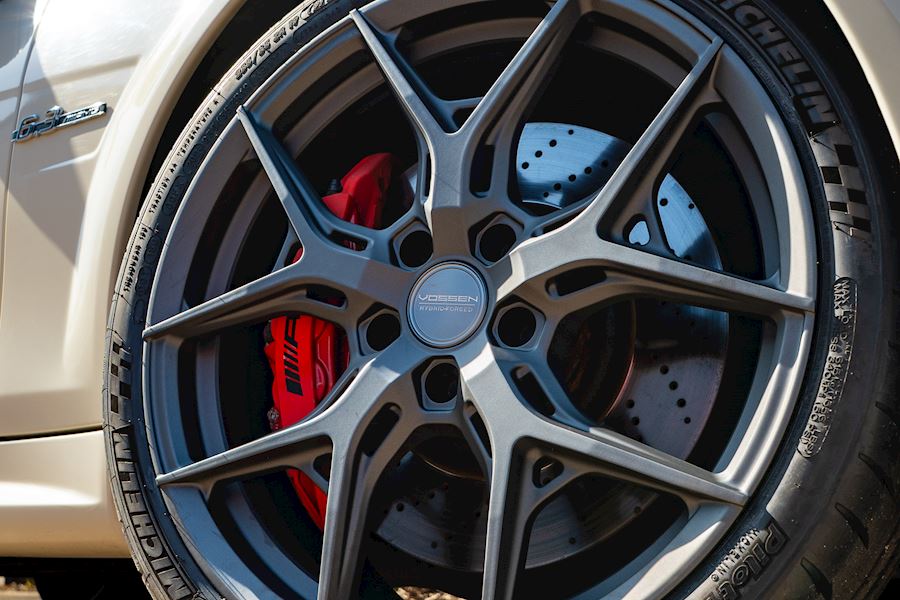 Mercades C63 installed with Vossen HF-5 Matte Gunmetal - 19x8.5 19x9.5