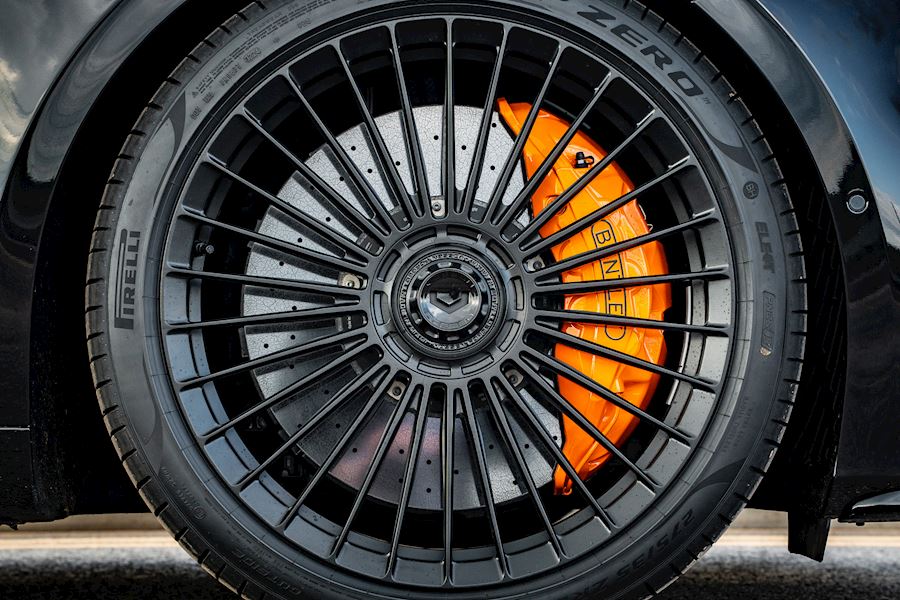 Bentley Continental GT Cabriolet 2025 on Vossen Forged S17-05 alloy wheels finished in Satin Black 22x9.5 22x11