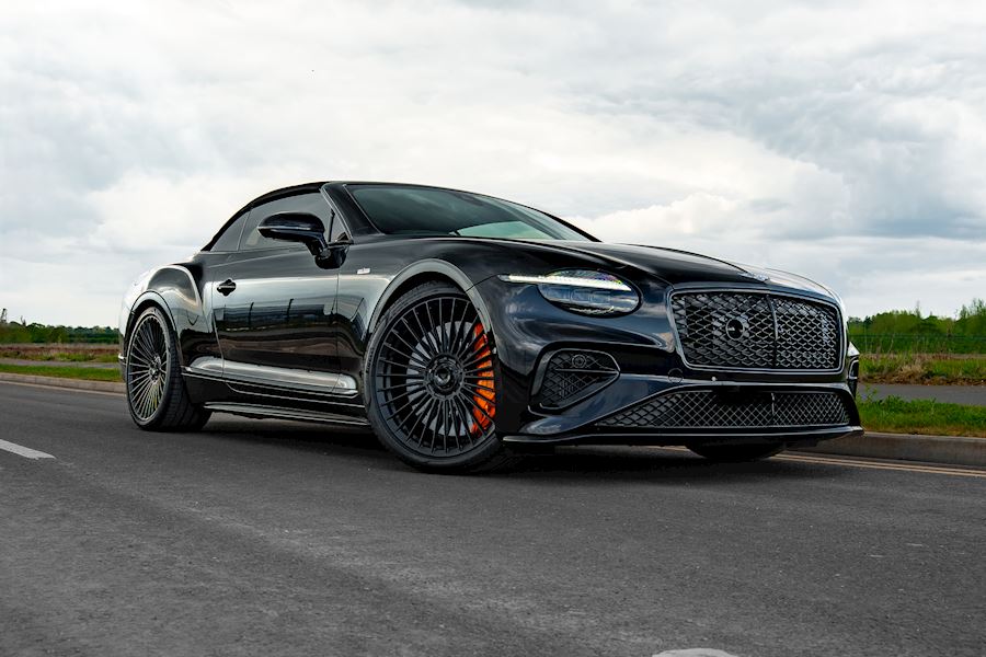 Bentley Continental GT Cabriolet 2025 on Vossen Forged S17-05 alloy wheels finished in Satin Black 22x9.5 22x11