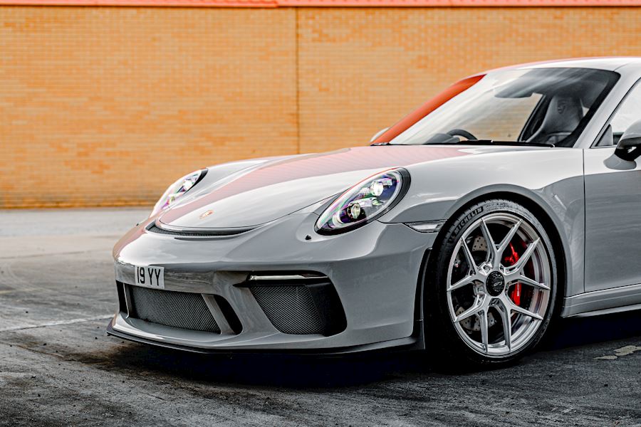 Porsche 911 GT3 Touring installed with Vossen S21-01 wheels finished in Brushed Gloss Clear 20x9 20x12