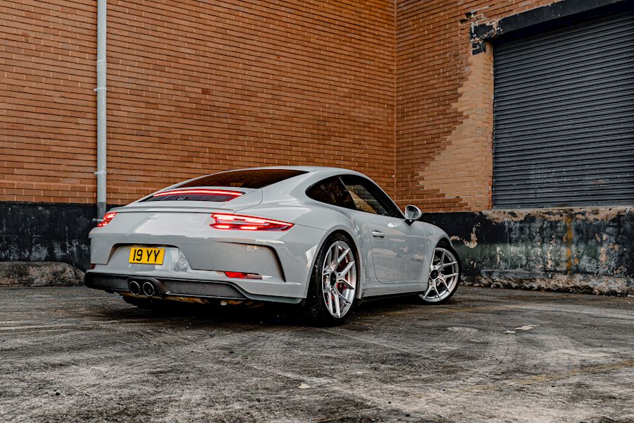 Porsche 911 GT3 Touring installed with Vossen S21-01 wheels finished in Brushed Gloss Clear 20x9 20x12