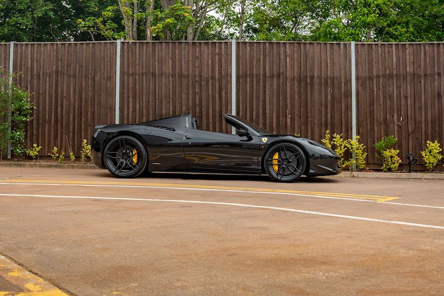 Ferrari 458 Installed with ADV1 ADV7R M.V2 CS Series Wheels finished in Satin Black 21x9 22x12.5