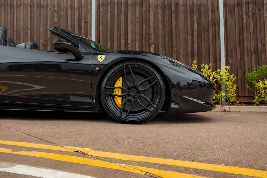 Ferrari 458 Installed with ADV1 ADV7R M.V2 CS Series Wheels finished in Satin Black 21x9 22x12.5