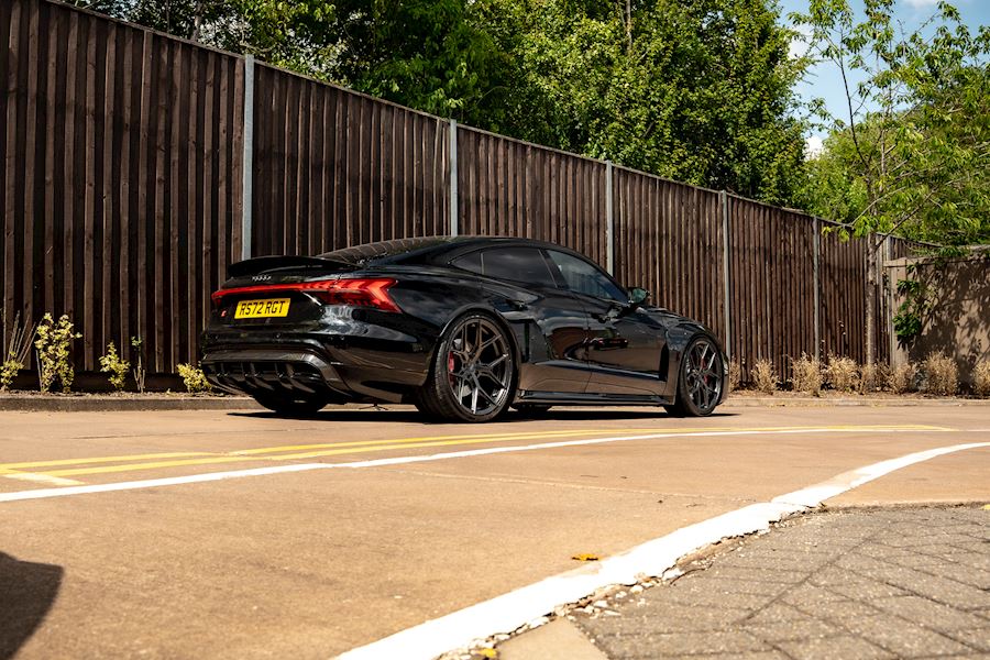 Audi RS E-Tron GT installed with Vossen HF-5 wheels finished in Anthracite 22x9.5 22x12