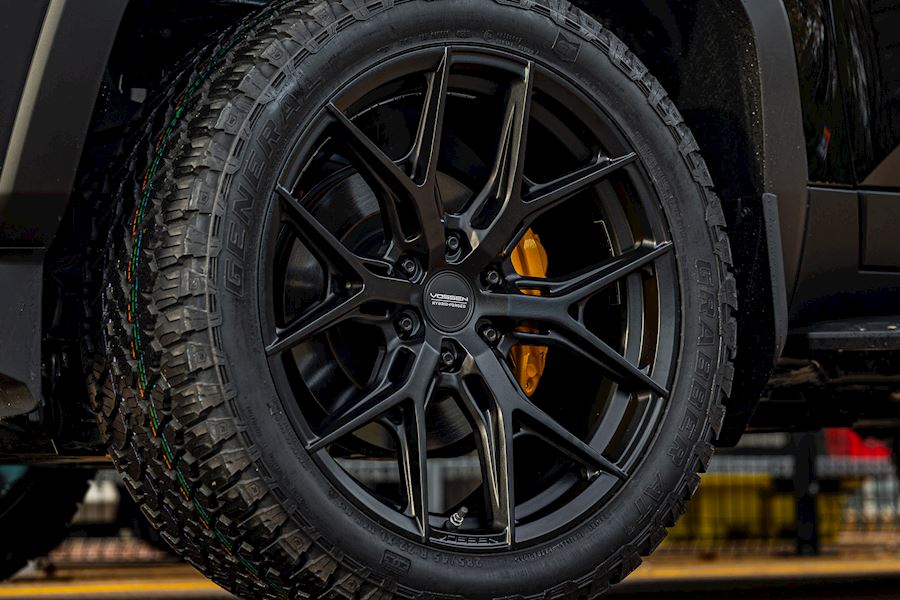 Toyota Land Cruiser installed with Vossen HF-64 wheels finished in Satin Black 22x9.5