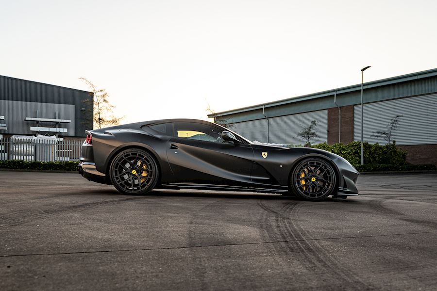 Ferrari 812 SF installed with Vossen HFX-1 wheels finished in Satin Black 21x10 22x12