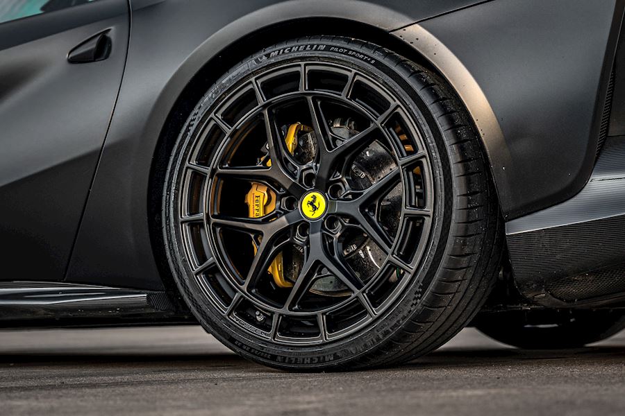 Ferrari 812 SF installed with Vossen HFX-1 wheels finished in Satin Black 21x10 22x12