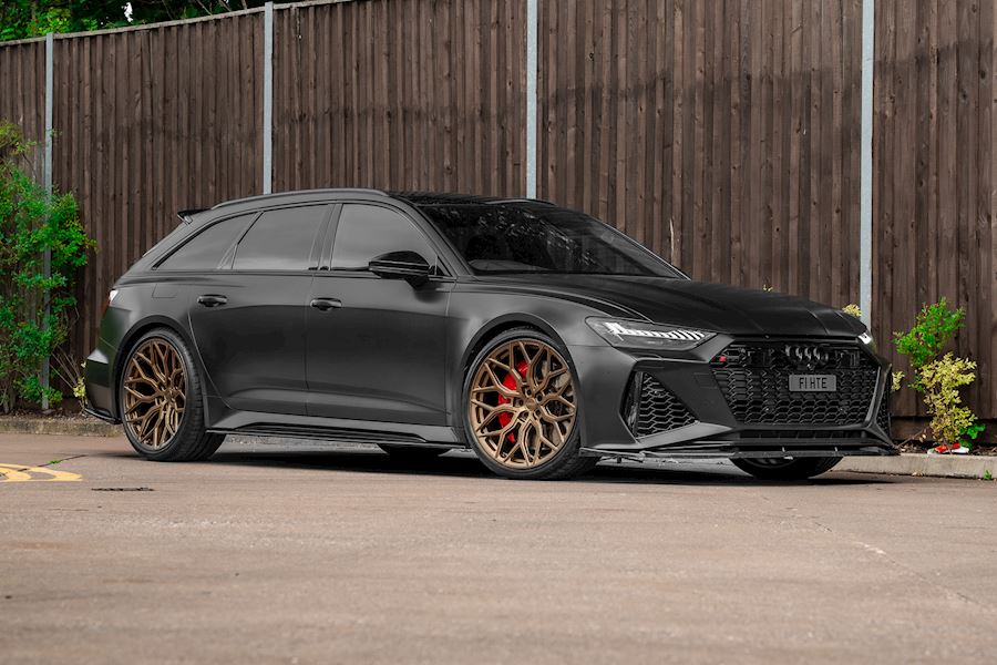 Audi RS6 Installed with Vossen HF-2 wheels finished in Satin Bronze 22x10.5