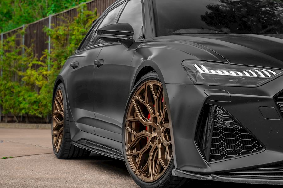 Audi RS6 Installed with Vossen HF-2 wheels finished in Satin Bronze 22x10.5