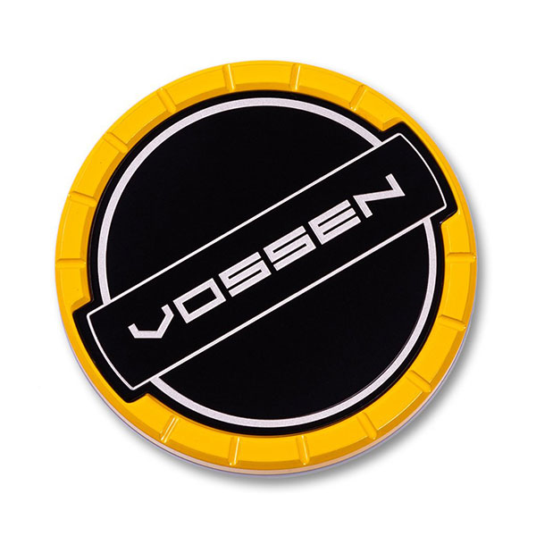 Classic Billet Sport Cap Set For CV/VF/HF Series Wheels Yellow - Image 1