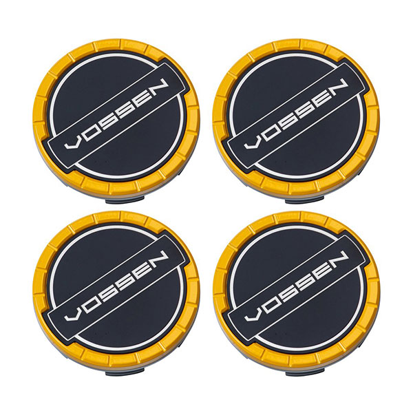 Classic Billet Sport Cap Set For CV/VF/HF Series Wheels Yellow - Image 2
