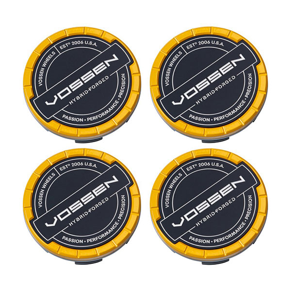 Hybrid Forged Billet Sport Cap Set For VF & HF Series Wheels Yellow - Image 2