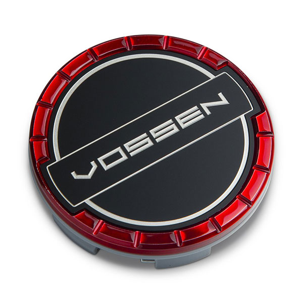 Classic Billet Sport Cap Set For CV/VF/HF Series Wheels Vossen Red - Image 1