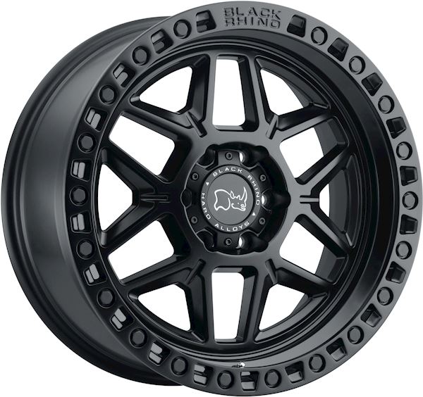 Black Rhino Kelso Matte Black W/Blk Bolts - Image 1