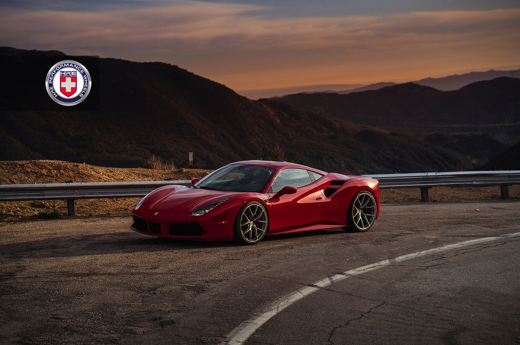 Ferrari 488 Gtb With 21 Hre P101 In Brushed Titanium