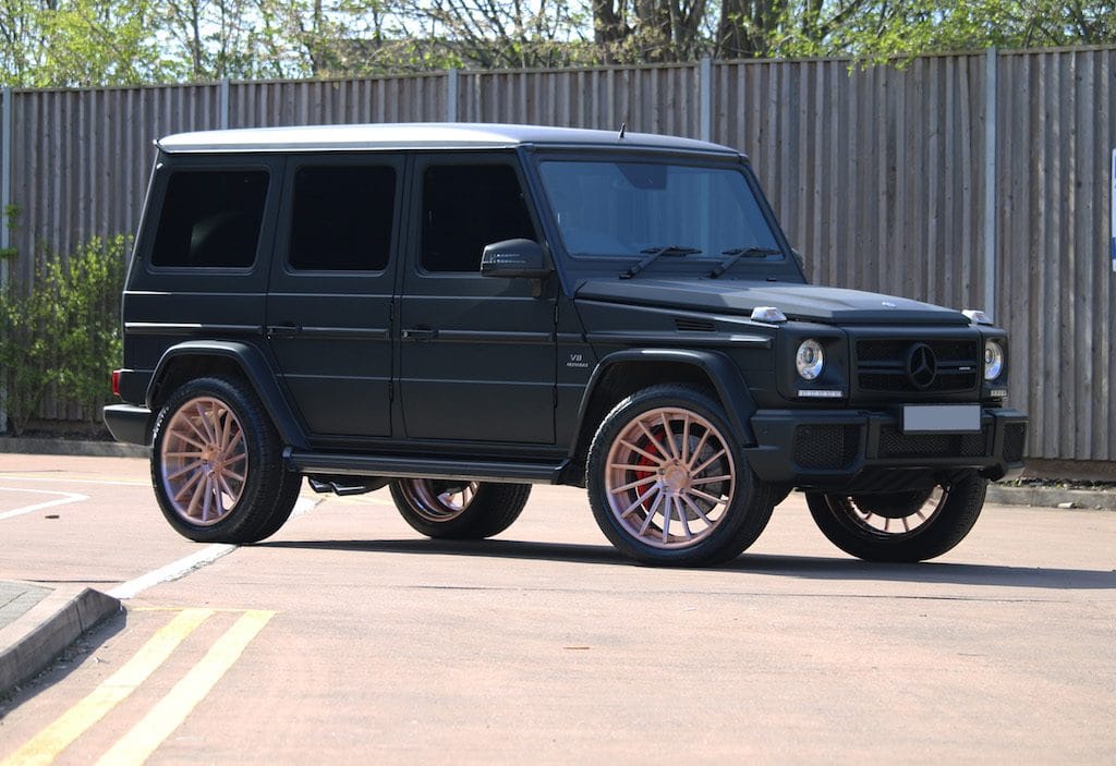 Mercedes G63 Amg 2017 Wrapped To Matt Black With Vellano Forged Vfp In Rose Gold Prestige Wheel Centre News